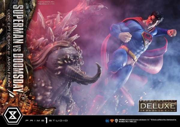 Prime 1 Studio Ultimate Museum Masterline Superman (Comics) Superman VS Doomsday (Concept By Jason Fabok) Deluxe Version(4580708034164)(4580708034164)