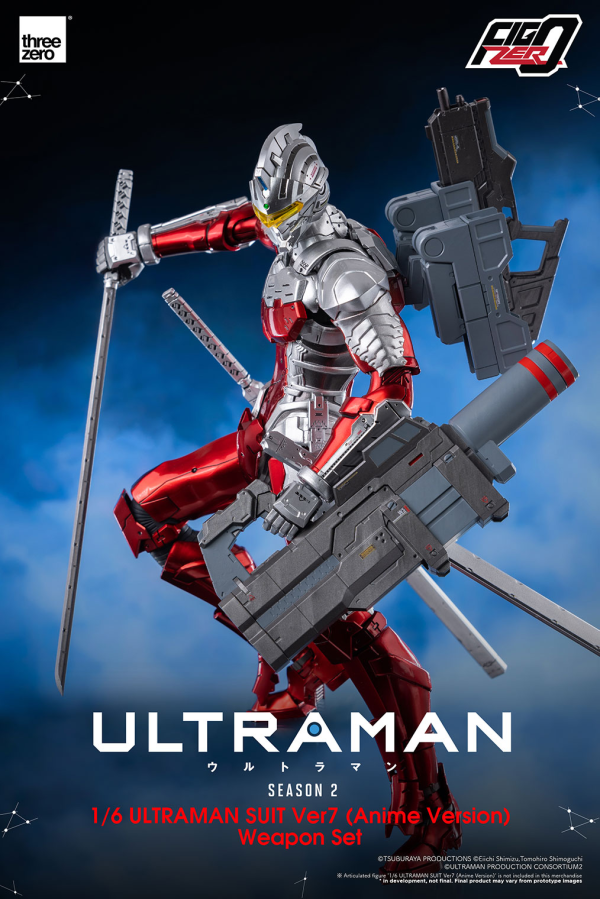 Three Zero FigZero 1/6 ULTRAMAN SUIT Ver7 (Anime Version) Weapon Set