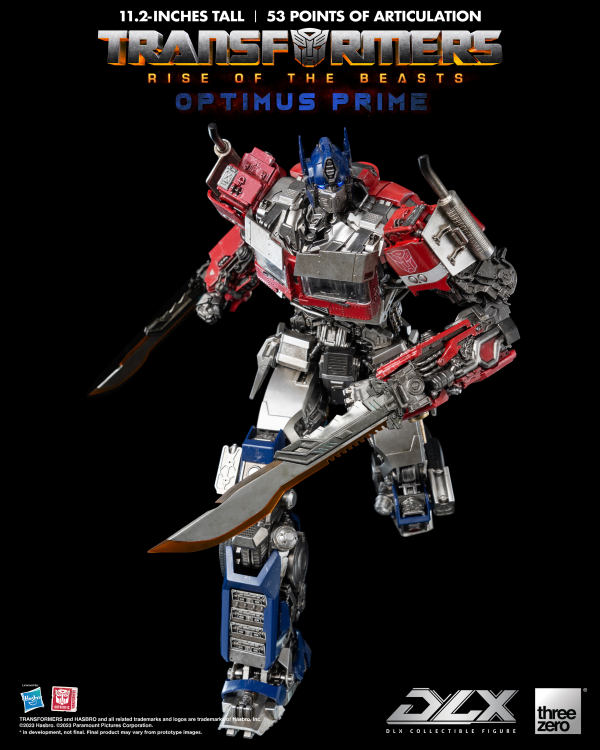 Three Zero Transformers: Rise of the Beasts - DLX Optimus Prime