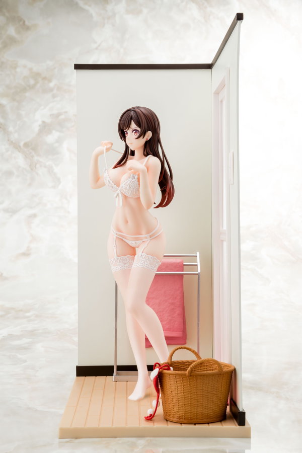 Hakoiri-musume 1/6 scaled pre-painted figure Rent-A-Girlfriend MIZUHARA Chizuru in see-through lingerie figure Angel White Ver. | 4570000500153