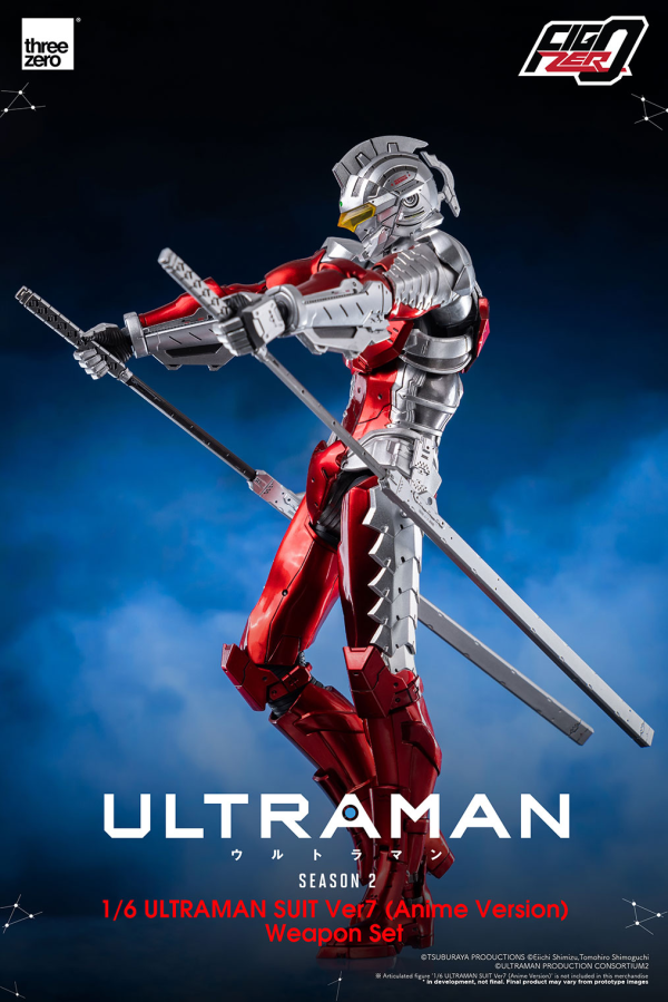 Three Zero FigZero 1/6 ULTRAMAN SUIT Ver7 (Anime Version) Weapon Set