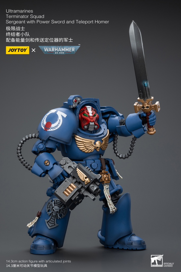 Joy Toy Ultramarines Terminator Squad Sergeant with Power Sword and Teleport Homer | 6973130379923