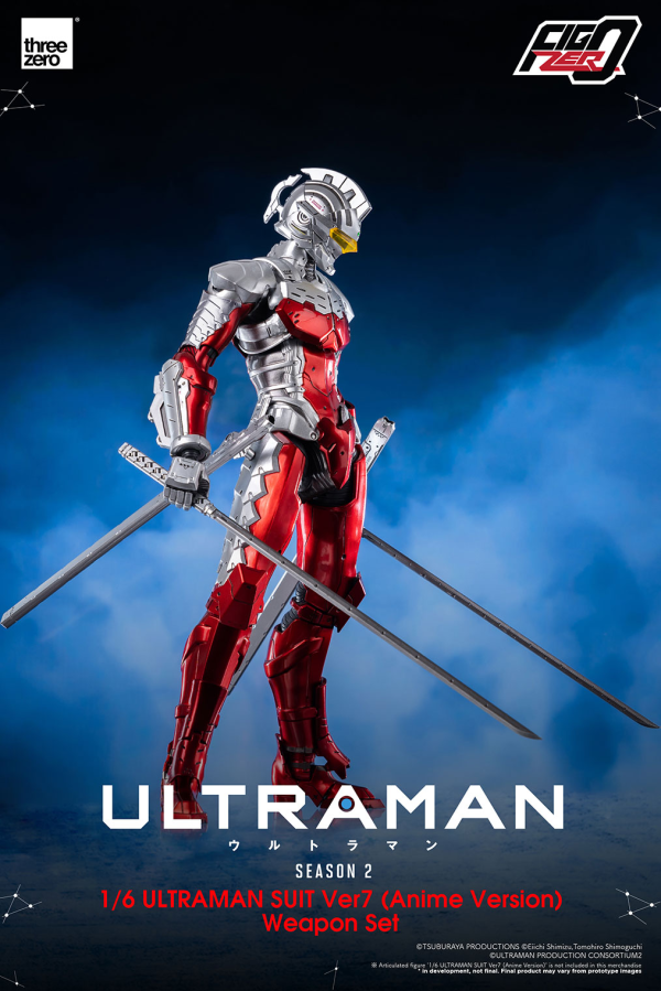 Three Zero FigZero 1/6 ULTRAMAN SUIT Ver7 (Anime Version) Weapon Set