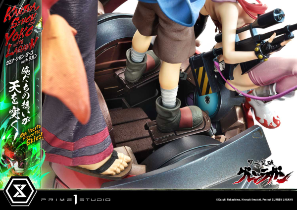 Prime 1 Studio Ultimate Premium Masterline Tengen Toppa Gurren Lagann Kamina, Simon & Yoko with Lagann "Our Hearts Pierce the Skies" | 4580708049540