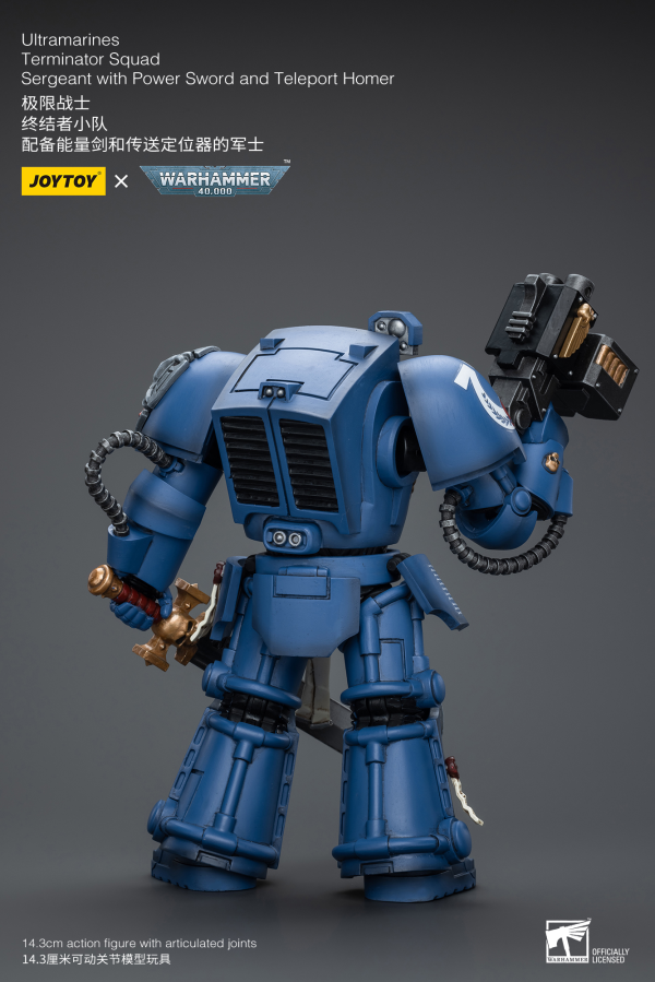 Joy Toy Ultramarines Terminator Squad Sergeant with Power Sword and Teleport Homer