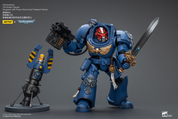 Joy Toy Ultramarines Terminator Squad Sergeant with Power Sword and Teleport Homer