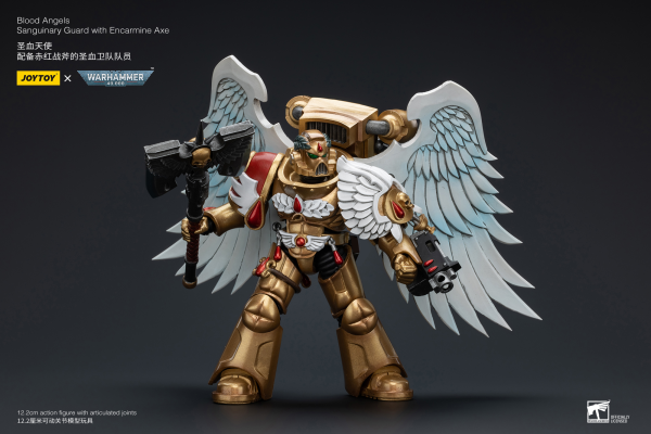 Joy Toy Blood Angels Sanguinary Guard with Encarmine Axe(6973130376250)(6973130376250)