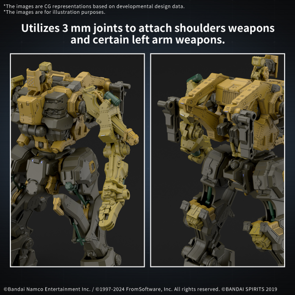 30MM ARMORED CORE Ⅵ FIRES OF RUBICON RaD CC-3000 WRECKER MILK TOOTH | 4573102685759