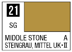 Mr Hobby Mr. Color 21 - Middle Stone (Semi-Gloss/Aircraft) | 4973028716207