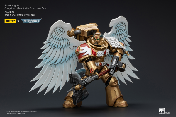 Joy Toy Blood Angels Sanguinary Guard with Encarmine Axe(6973130376250)(6973130376250)