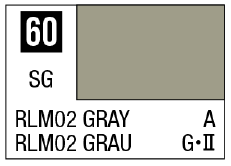 Mr Hobby Mr. Color 60 - RLM02 Gray (Semi-Gloss/Aircraft) | 4973028716573