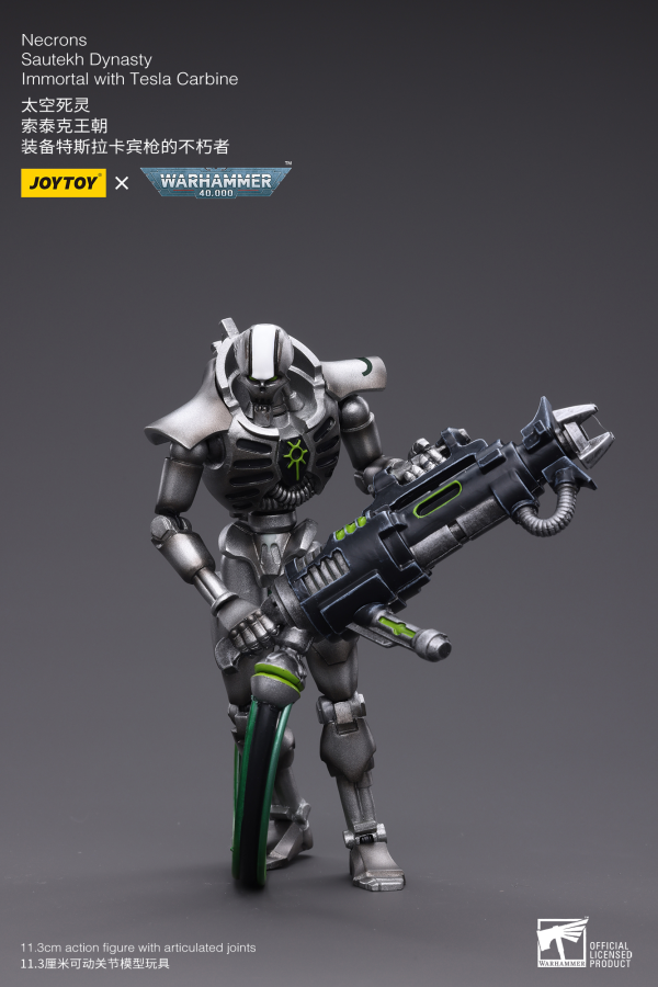 Joy Toy WH40K-Necrons Sautekh Dynasty Immortal with Tesla Carbine