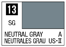 Mr Hobby Mr. Color 13 - Neutral Gray (Semi-Gloss/Aircraft) | 4973028716122