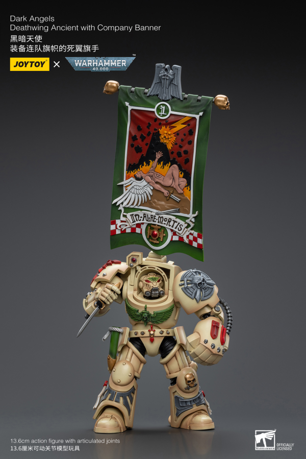 Joy Toy Dark Angels Deathwing Ancient with Company Banner