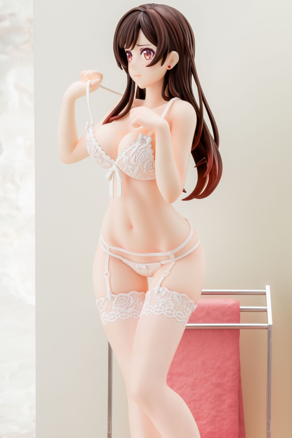 Hakoiri-musume 1/6 scaled pre-painted figure Rent-A-Girlfriend MIZUHARA Chizuru in see-through lingerie figure Angel White Ver. | 4570000500153