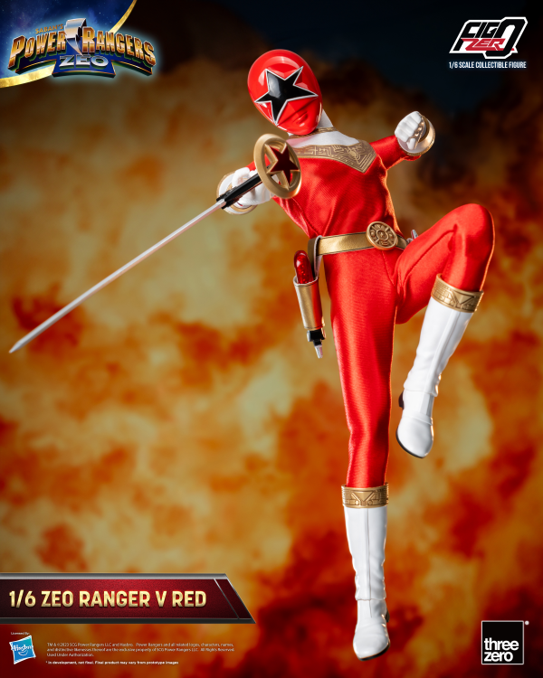 Three Zero Power Rangers Zeo - FigZero 1/6 Zeo Ranger V Red