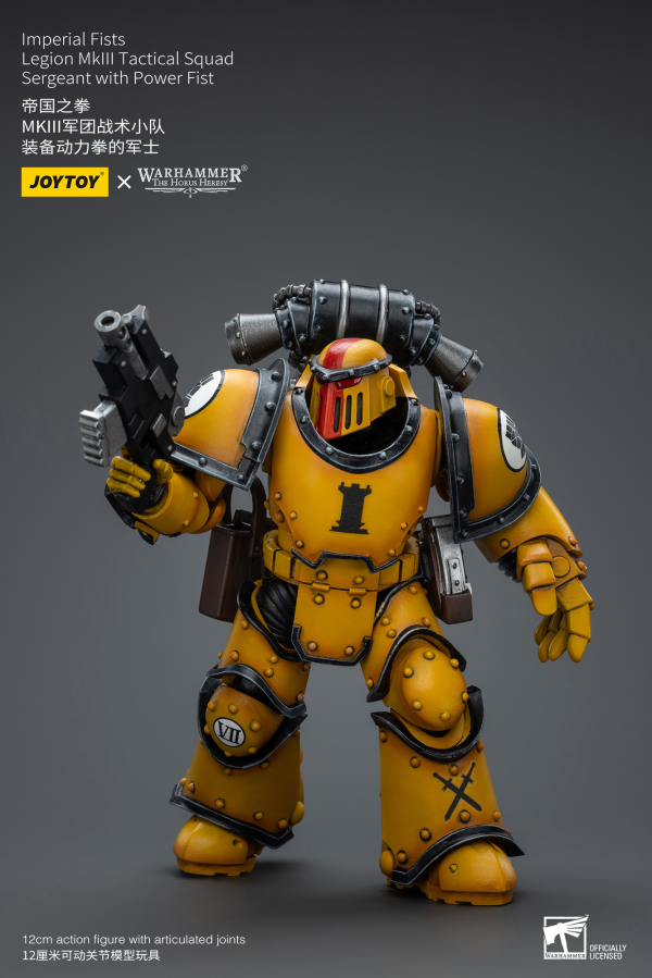 Joy Toy Imperial Fists   Legion MkIII Tactical Squad  Sergeant with Power Fist