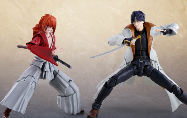 BANDAI Tamashii Aoshi Shinomori "Rurouni Kenshin: Meiji Swordsman Romantic Story", TAMASHII NATIONS S.H.Figuarts