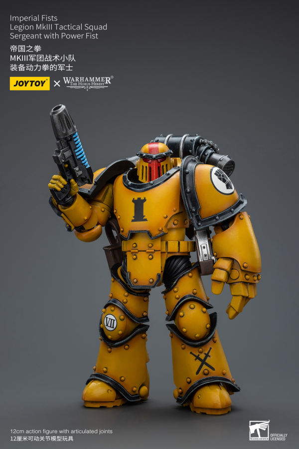 Joy Toy Imperial Fists   Legion MkIII Tactical Squad  Sergeant with Power Fist