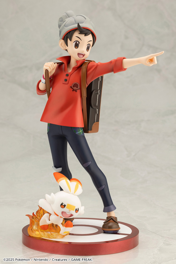 KOTOBUKIYA Pokémon VICTOR with SCORBUNNY ARTFX J STATUE(4934054067718)(4934054067718)