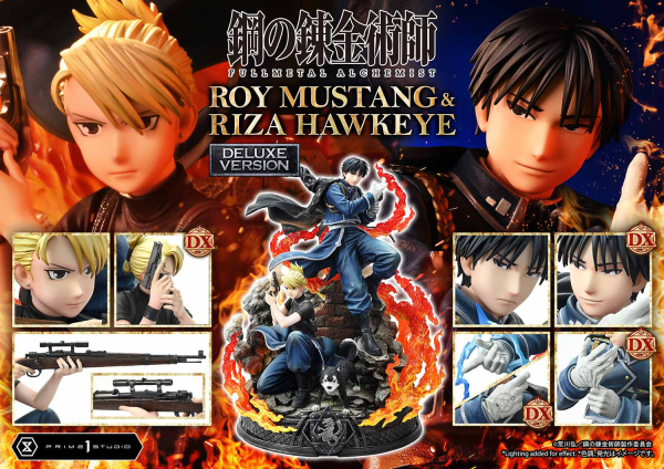 Prime 1 Studio Concept Masterline Fullmetal Alchemist Roy Mustang & Riza Hawkeye DX Bonus Version | 4580708049595