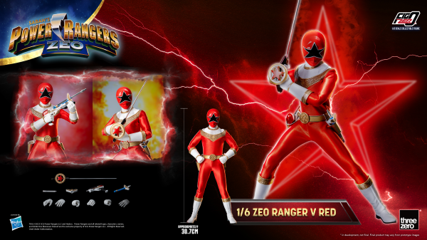 Three Zero Power Rangers Zeo - FigZero 1/6 Zeo Ranger V Red