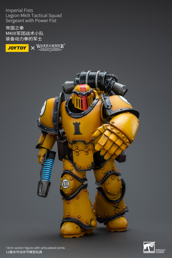 Joy Toy Imperial Fists   Legion MkIII Tactical Squad  Sergeant with Power Fist