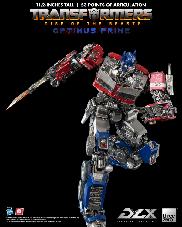 Three Zero Transformers: Rise of the Beasts - DLX Optimus Prime