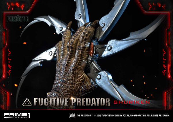 Prime 1 Studio Life Size Bust The Predator (Film) Fugitive Predator Shuriken | 4562471908637