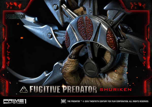 Prime 1 Studio Life Size Bust The Predator (Film) Fugitive Predator Shuriken | 4562471908637