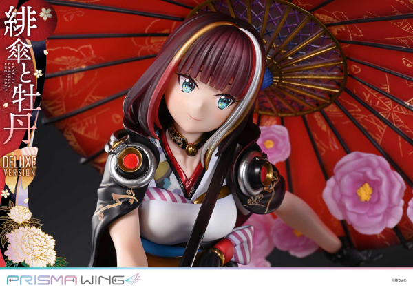 Prime 1 Studio PRISMA WING fuzichoco original Illustration Scarlet Umbrella and Peony Deluxe Version 1/7 Scale Pre-Painted Figure | 4582647120410