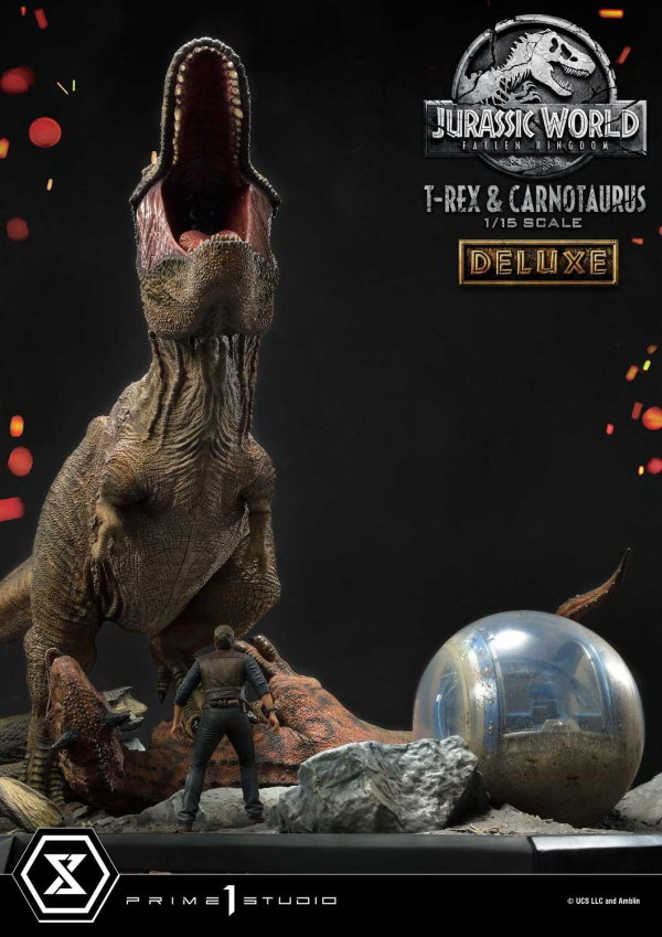 Prime 1 Studio Legacy Museum Collection Jurassic World: Fallen Kingdom (Film) Tyrannosaurus-Rex & Carnotaurus 1/15 scale Deluxe Version | 4580708034874