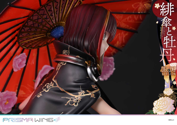 Prime 1 Studio PRISMA WING fuzichoco original Illustration Scarlet Umbrella and Peony Deluxe Version 1/7 Scale Pre-Painted Figure | 4582647120410