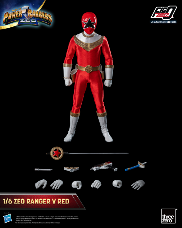 Three Zero Power Rangers Zeo - FigZero 1/6 Zeo Ranger V Red