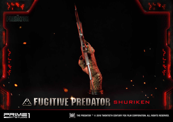 Prime 1 Studio Life Size Bust The Predator (Film) Fugitive Predator Shuriken | 4562471908637