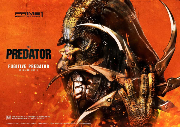 Prime 1 Studio Life Size Bust The Predator (Film) Fugitive Predator Shuriken | 4562471908637