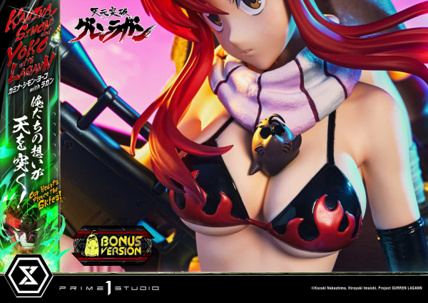 Prime 1 Studio Ultimate Premium Masterline Tengen Toppa Gurren Lagann Kamina, Simon & Yoko with Lagann "Our Hearts Pierce the Skies" DX Bonus Version | 4580708049564