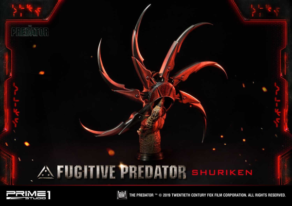 Prime 1 Studio Life Size Bust The Predator (Film) Fugitive Predator Shuriken | 4562471908637