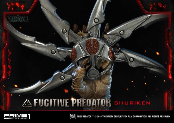 Prime 1 Studio Life Size Bust The Predator (Film) Fugitive Predator Shuriken | 4562471908637