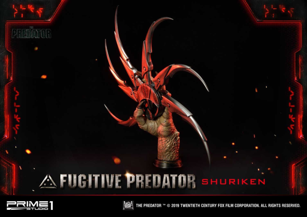 Prime 1 Studio Life Size Bust The Predator (Film) Fugitive Predator Shuriken | 4562471908637