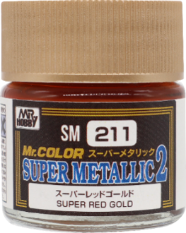 Mr Hobby Mr Color Super Metallic - SM211 SUPER RED GOLD | 4973028734294