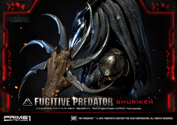 Prime 1 Studio Life Size Bust The Predator (Film) Fugitive Predator Shuriken | 4562471908637