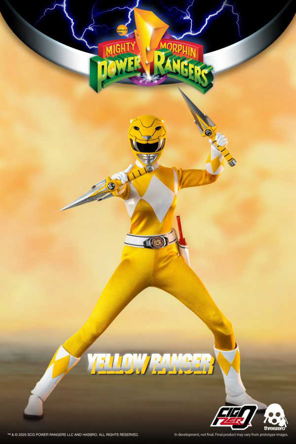 threezero Mighty Morphin Power Rangers - FigZero 1/6 Yellow Ranger(4897056203167)(4897056203167)