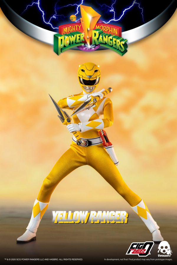 threezero Mighty Morphin Power Rangers - FigZero 1/6 Yellow Ranger(4897056203167)(4897056203167)