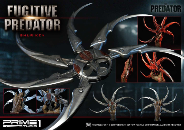 Prime 1 Studio Life Size Bust The Predator (Film) Fugitive Predator Shuriken | 4562471908637