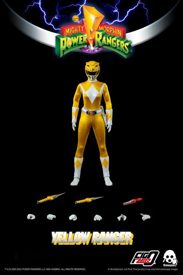 threezero Mighty Morphin Power Rangers - FigZero 1/6 Yellow Ranger(4897056203167)(4897056203167)