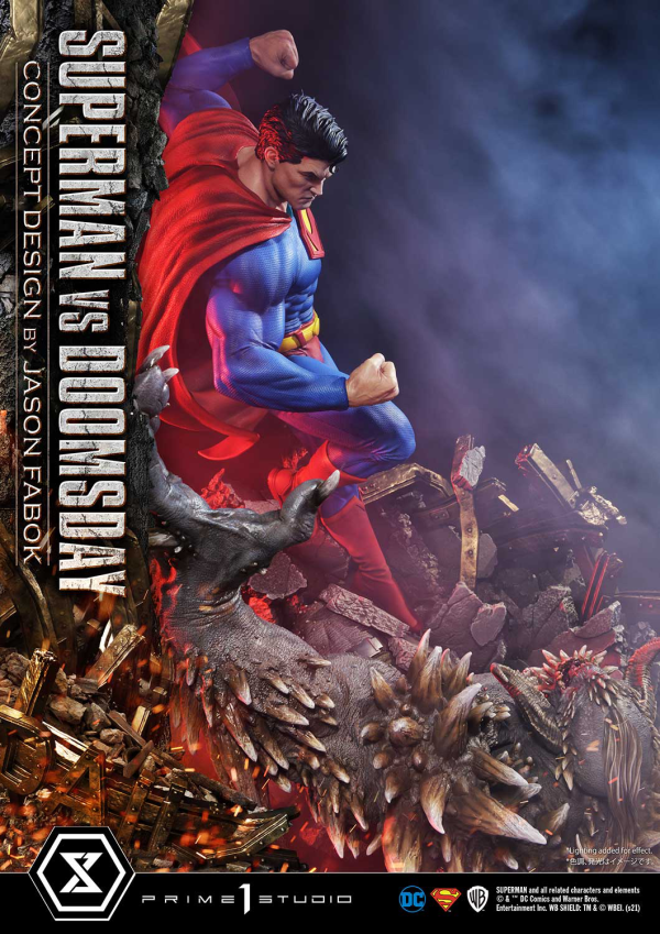 Prime 1 Studio Ultimate Museum Masterline Superman (Comics) Superman VS Doomsday (Concept By Jason Fabok)(4580708034157)(4580708034157)