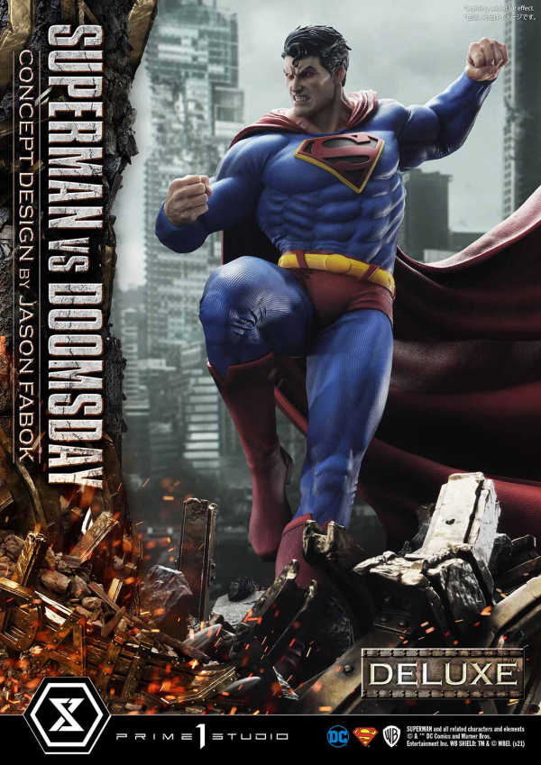 Prime 1 Studio Ultimate Museum Masterline Superman (Comics) Superman VS Doomsday (Concept By Jason Fabok) Deluxe Version(4580708034164)(4580708034164)