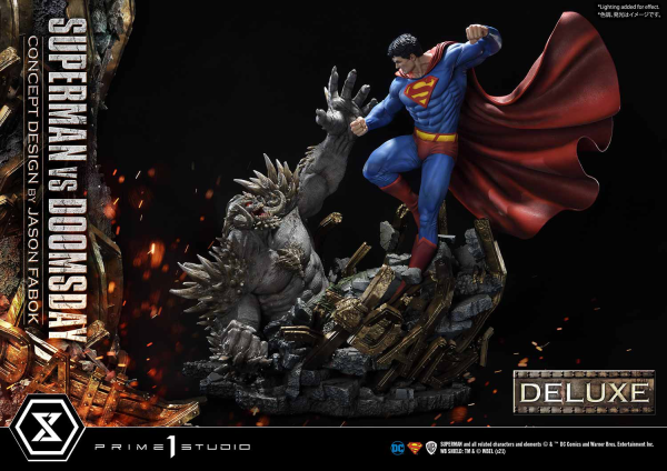 Prime 1 Studio Ultimate Museum Masterline Superman (Comics) Superman VS Doomsday (Concept By Jason Fabok) Deluxe Version(4580708034164)(4580708034164)