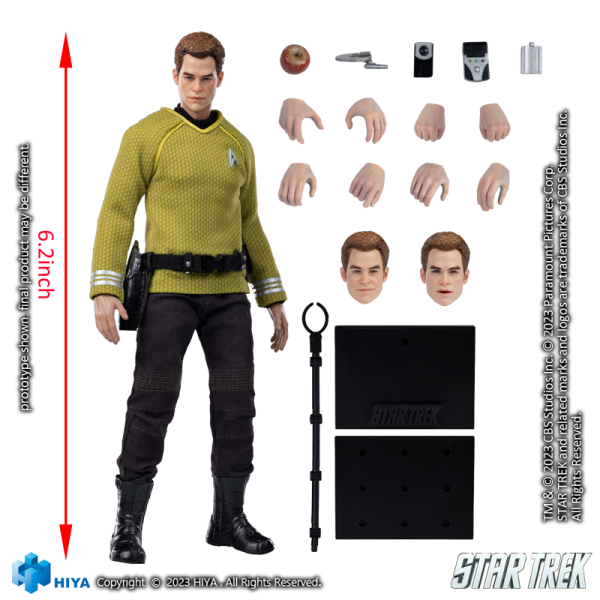 HIYA Toys Exquisite Super Series 1/12 Scale STAR TREK Kirk